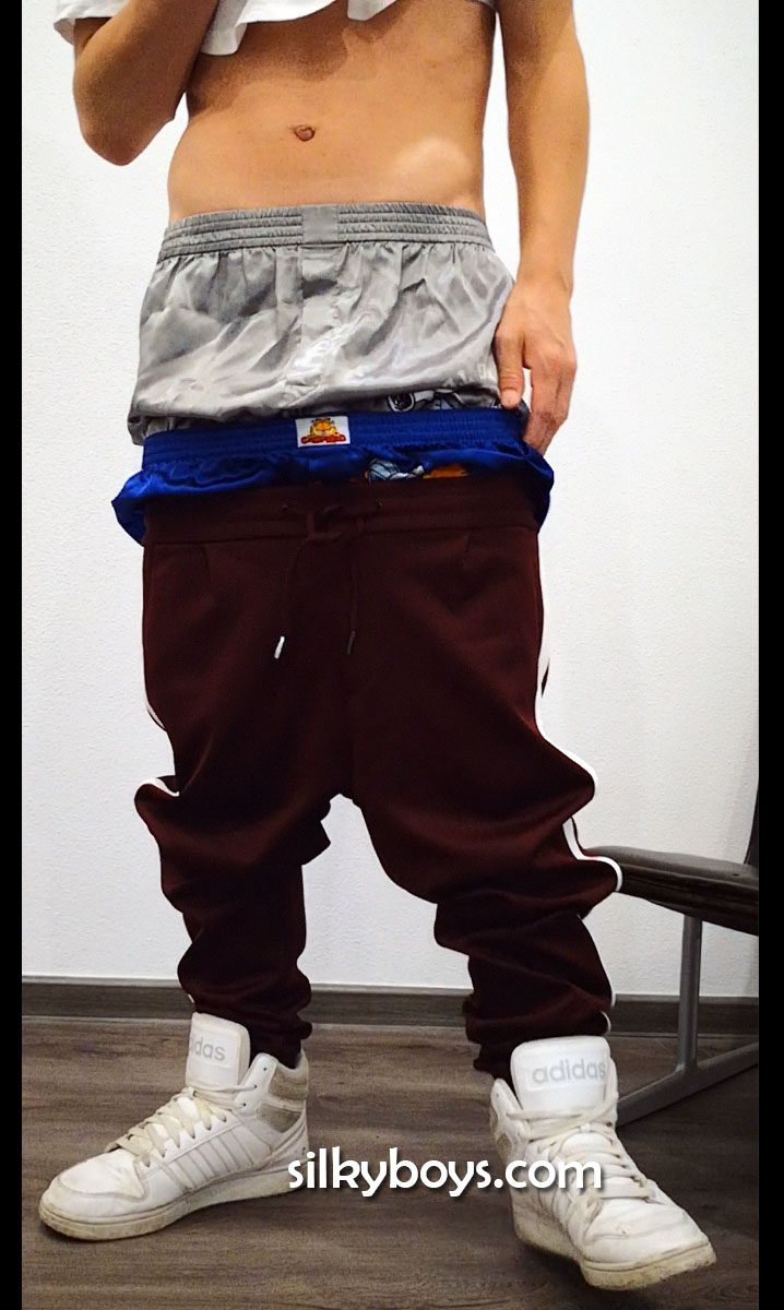Miki in hot trackpants